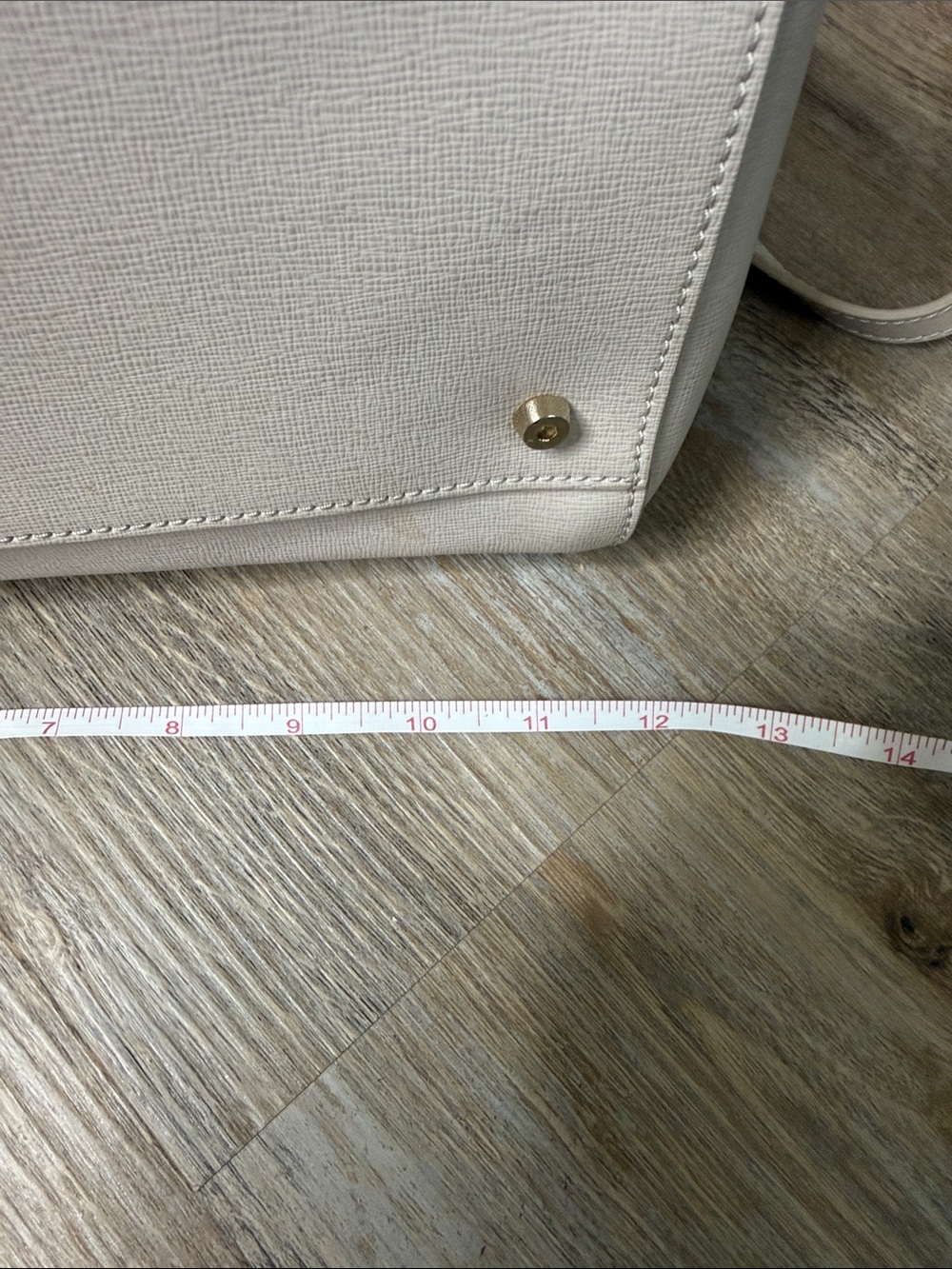 COCCINELLE Cream Leather Satchel Bag - Picture 7 of 9